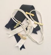 Ceremonial Pack - 1 x Sea Readiness Badge 1 x Pre-Tied Bow 1 x White Lanyard 1 x Black Silk 