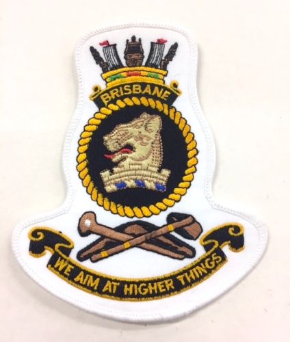 HMAS Brisbane Crest Cloth Patch
