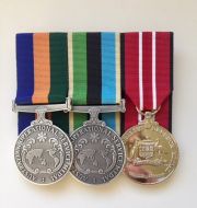 Medal-Australian Operational Service Medal-Border Protection (BP) Greater Middle Eastern (GME) Australian Defence Medal  (OSM OSM ADM)