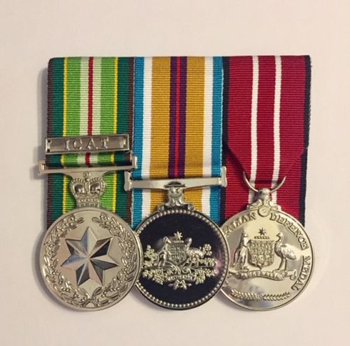 Medal-Australian Active Service-Icat Clasp-Afghanistan-Australian Defence Medal (AASM/AFGAN/ADM/ICAT CLASP) 