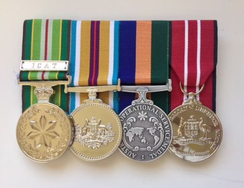 Medal-Australian Active Service Afghanistan Border Protection Australian Defence Medal   (AASM/AFGAN/OSM/ADM)