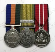 Australian Operational Service Medal-Border Protection (BP) National Emergency Medal (NEM)Australian Defence Medal ADM)With Bushfire 19-20 Casp